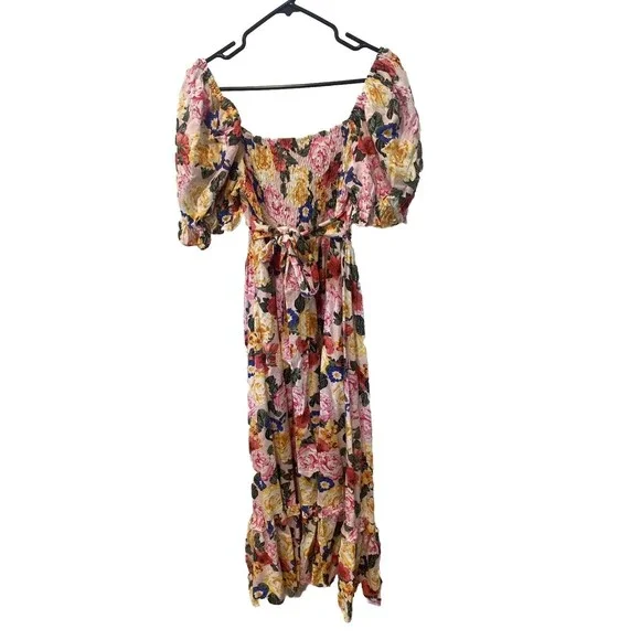 BuddyLove ROSS CUT OUT MIDI DRESS - MONET Size Medium - Picture 5 of 10